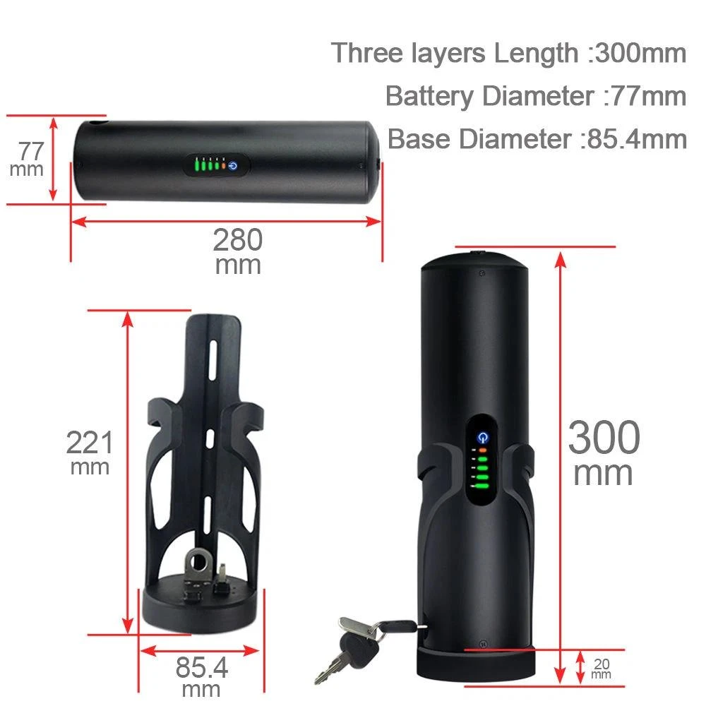 Bottle Tube Electric Bike Battery Bottle Tube Electric Bike Battery